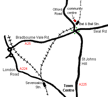 Sevenoaks Branch Map Sevenoaks Branch Map