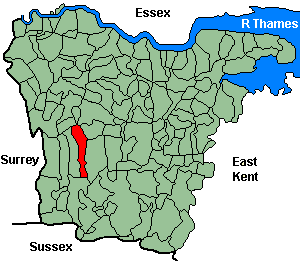 Chevening Kent Map North West Kent Family History Society