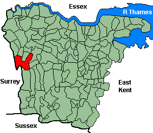 Cudham Kent Map North West Kent Family History Society